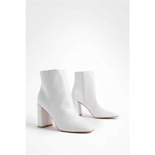 Bottines À Talon Carré - 37 - boohoo - Modalova