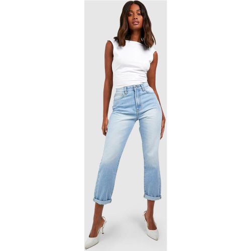 Jean Mom Slim À Ourlet Plié - 34 - boohoo - Modalova