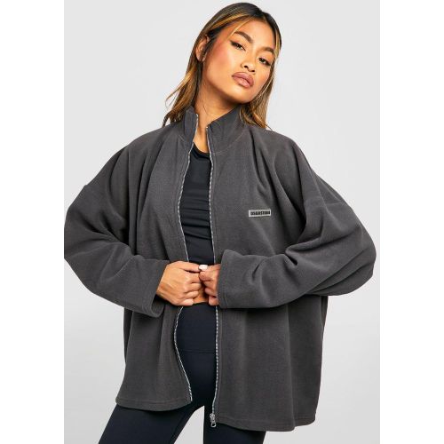 Sweat Zippé En Polaire À Écusson Dsgn Studio - S - boohoo - Modalova