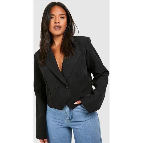 Grande Taille - Blazer Court À Bouts Pointus - 44 - boohoo - Modalova