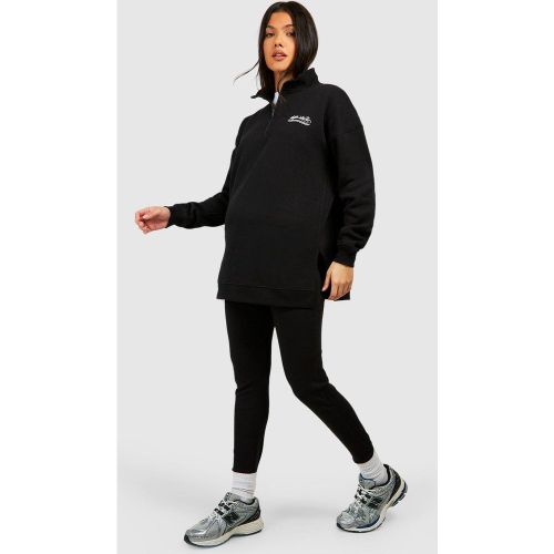 Maternité - Ensemble De Grossesse Oversize Avec Sweat Côtelé - S - boohoo - Modalova