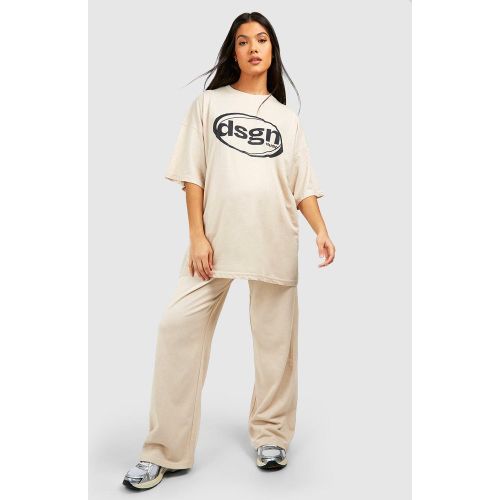 Maternité - Ensemble De Grossesse Avec T-Shirt Et Jogging Droit - L - boohoo - Modalova
