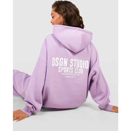 Sweat À Capuche Oversize À Slogan Dsgn Studio - boohoo - Modalova