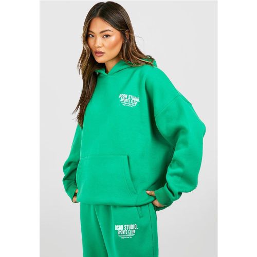 Sweat À Capuche Oversize À Slogan Dsgn Studio - S - boohoo - Modalova