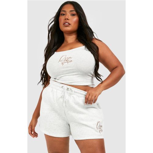 Grande Taille - Ensemble Brodé Avec Short - 44 - boohoo - Modalova