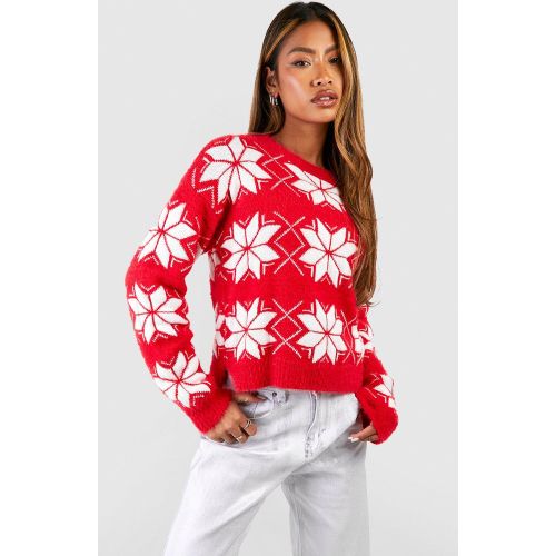 Pull De Noël À Motif Jacquard - S - boohoo - Modalova