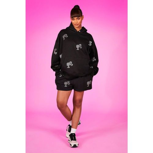 Barbie - Short De Jogging Strassé - 50 - boohoo - Modalova