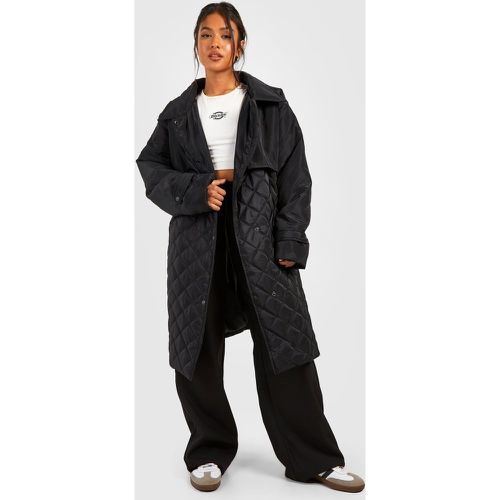 Petite" - Trench Oversize Matelassé - 36 - boohoo - Modalova