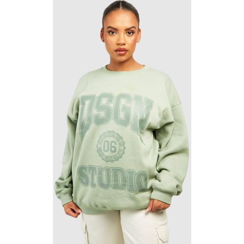 Grande Taille - Sweat Oversize À Slogan Dsgn Studio - 44 - boohoo - Modalova