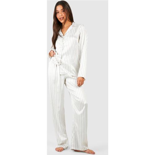 Ensemble De Pyjama À Rayures Fines - 44 - boohoo - Modalova