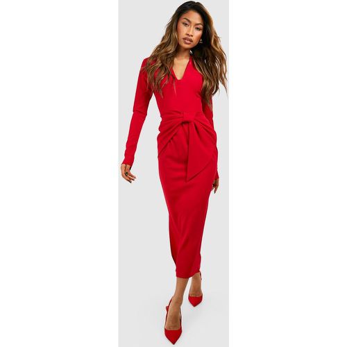 Robe Longue En Crêpe - 42 - boohoo - Modalova