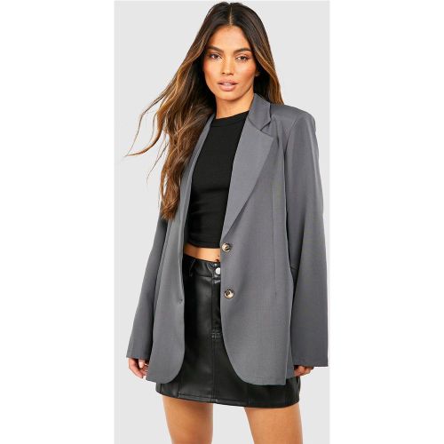 Blazer De Costume Oversize Basique À Bouton Contrastant - 38 - boohoo - Modalova