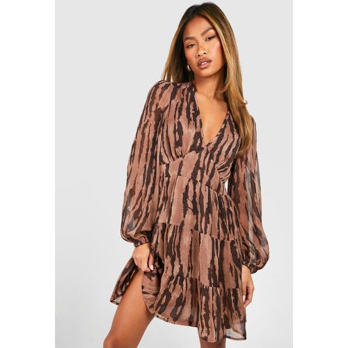 Robe Babydoll À Imprimé Animal - 42 - boohoo - Modalova