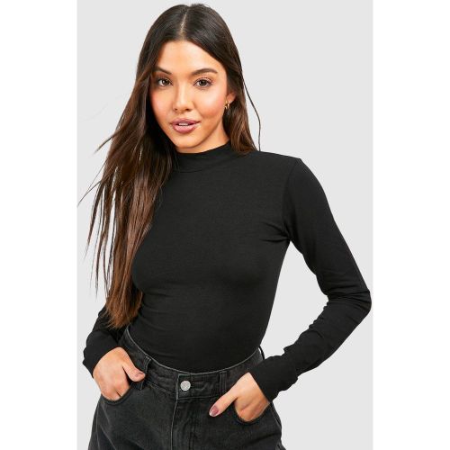 Body Premium Super Doux À Col Montant Et Manches Longues - 40 - boohoo - Modalova