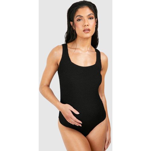 Maternité - Maillot De Bain Une Pièce Texturé À Col Carré - 40 - boohoo - Modalova