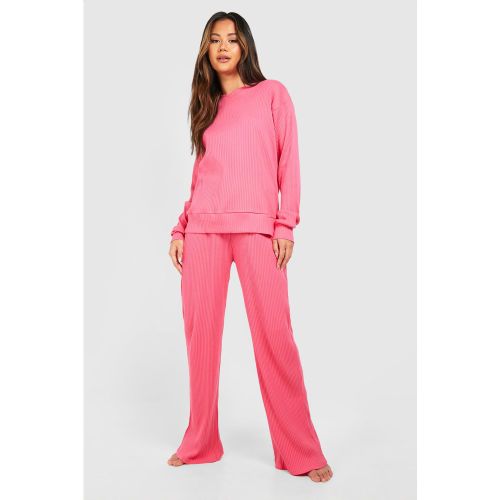 Pantalon Confort Côtelé Noué - 36 - boohoo - Modalova