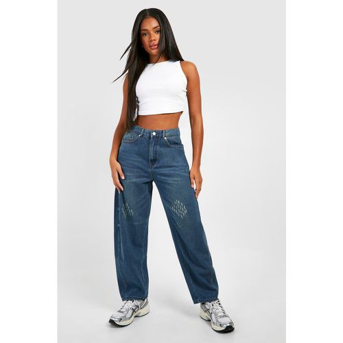 Jean Carotte Taille Haute - 40 - boohoo - Modalova