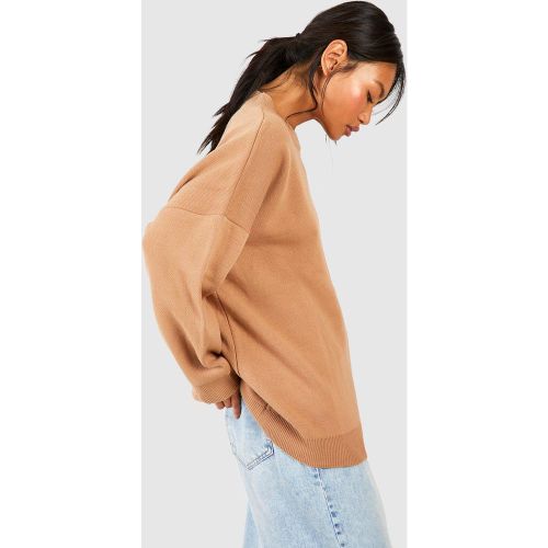 Pull Oversize À Col Ras-Du-Cou - M/L - boohoo - Modalova