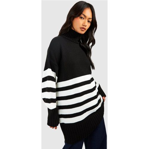 Pull Rayé À Col Montant - S/M - boohoo - Modalova