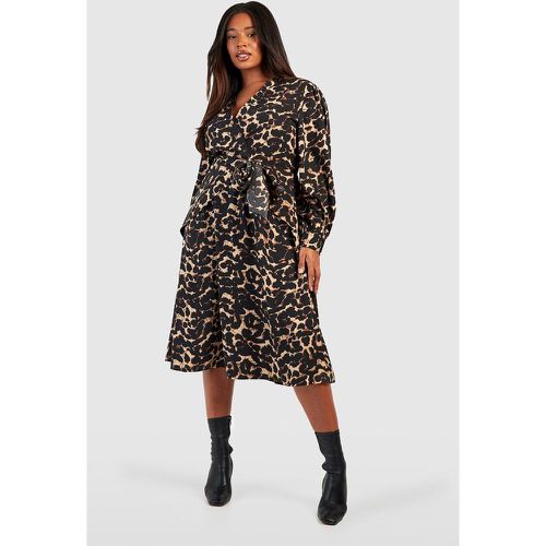 Grande Taille - Robe Patineuse Mi-Longue - 44 - boohoo - Modalova