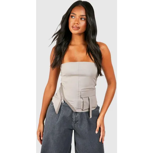 Corset Zippé Cargo - 36 - boohoo - Modalova