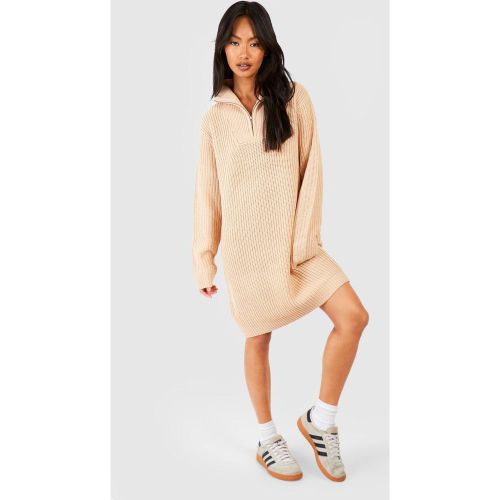 Robe Pull À Col Zippé - S - boohoo - Modalova