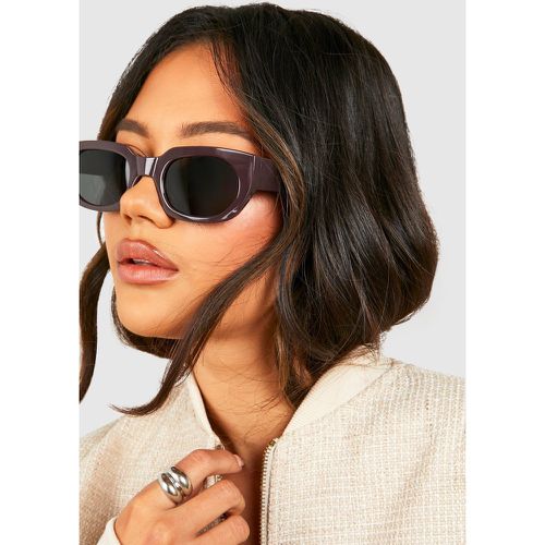 Lunettes De Soleil Rectangulaires - One Size - boohoo - Modalova