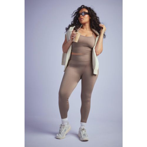Grande Taille - Legging Côtelé Sans Coutures - 48-50 - boohoo - Modalova