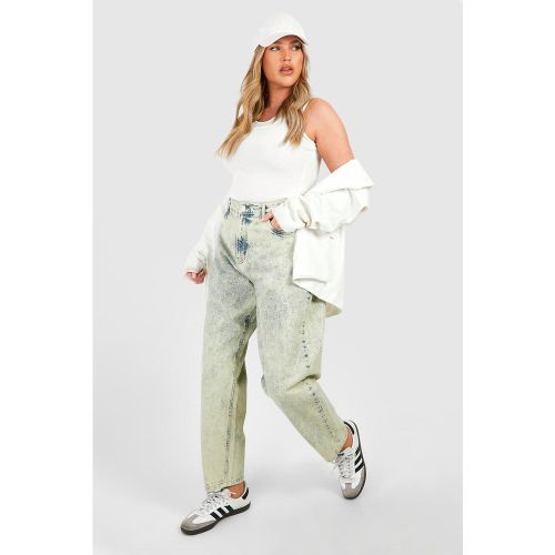 Grande Taille - Jean Mom Basique Taille Haute - 44 - boohoo - Modalova