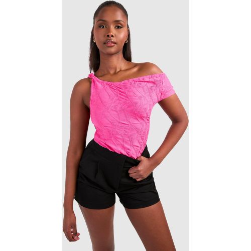 Top Asymétrique Texturé - 36 - boohoo - Modalova