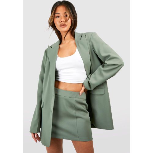 Mini-Jupe À Couture Contrastante - 34 - boohoo - Modalova