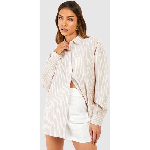 Chemise À Rayures Oversize - 34 - boohoo - Modalova