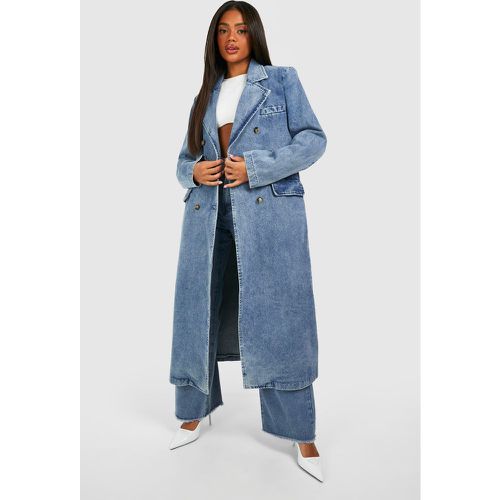 Trench Croisé En Jean - 42 - boohoo - Modalova