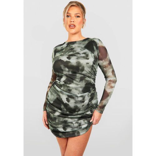 Grande Taille - Robe Moulante Froncée - boohoo - Modalova