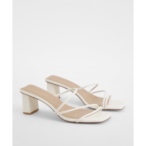 Mules À Petit Talon Carré - Pointure Large - 39 - boohoo - Modalova