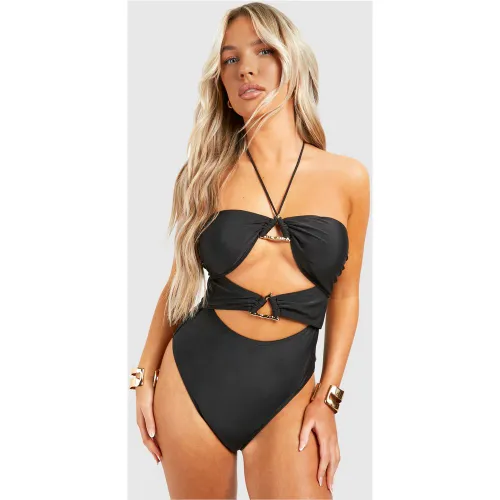 Maillot De Bain À Découpes - 40 - boohoo - Modalova