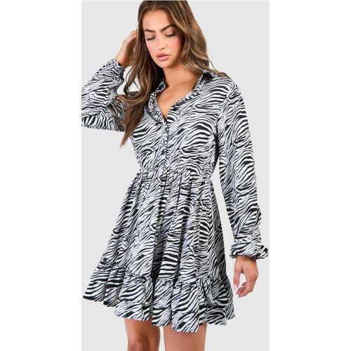 Robe Patineuse Zébrée - 36 - boohoo - Modalova