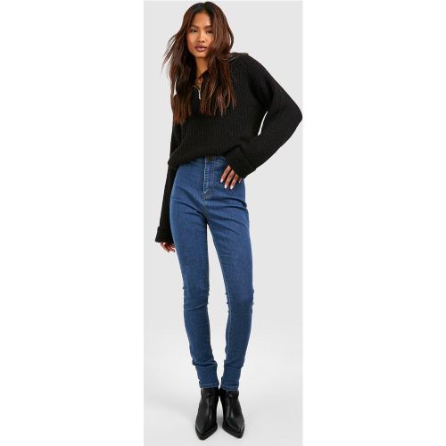 Tall" - Jean Skinny Taille Haute - 38 - boohoo - Modalova