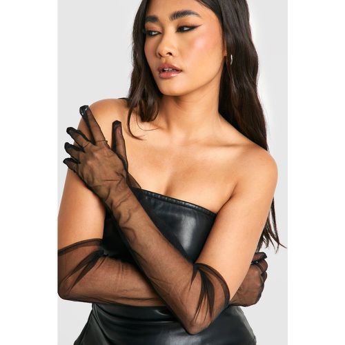 Gants Longs En Tulle - Halloween - One Size - boohoo - Modalova