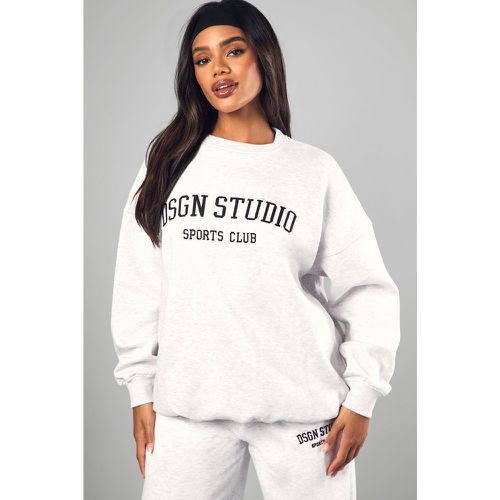 Sweat Oversize À Écusson Dsgn Studio - L - boohoo - Modalova