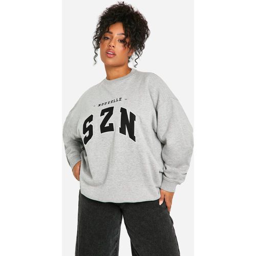 Grande Taille - Sweat Oversize À Écussons - 46 - boohoo - Modalova