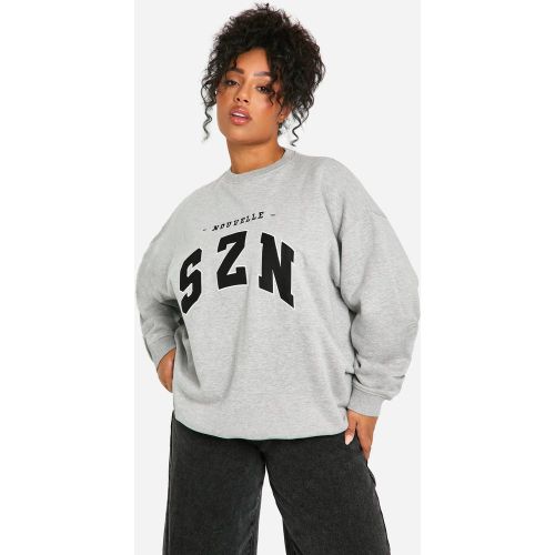Grande Taille - Sweat Oversize À Écussons - 44 - boohoo - Modalova