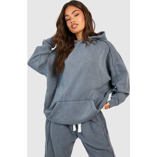 Sweat À Capuche Oversize Délavé - S - boohoo - Modalova
