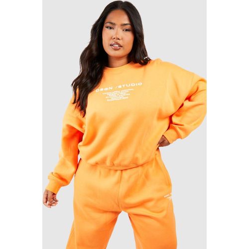 Grande Taille - Sweat Oversize À Slogan Dsgn Studio - 44 - boohoo - Modalova