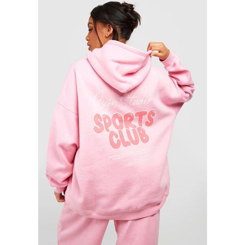 Grande Taille - Sweat À Capuche Oversize À Slogan - 44 - boohoo - Modalova