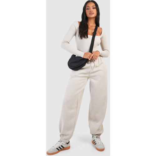 Ensemble Côtelé Avec Body À Col Carré Et Jogging - 42 - boohoo - Modalova