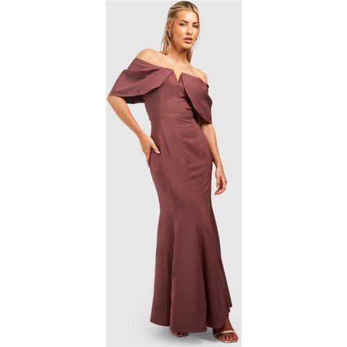 Robe Longue À Décolleté Plongeant - 36 - boohoo - Modalova