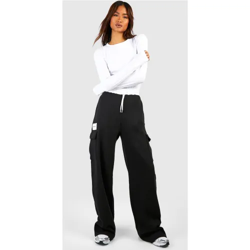 Tall" - Jogging Cargo Droit À Écusson - S - boohoo - Modalova