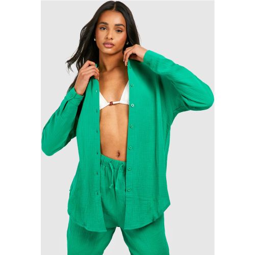Tall" - Chemise De Plage Oversize En Coton - 36 - boohoo - Modalova