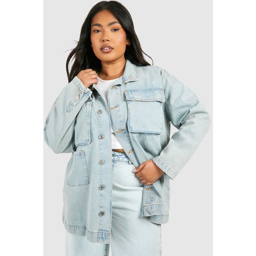 Grande Taille - Surchemise Oversize À Poches - 46 - boohoo - Modalova